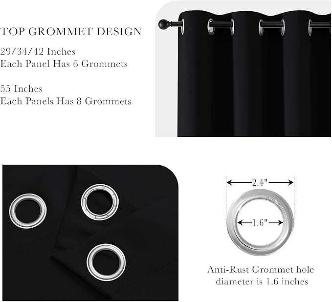 Pony DACNE Black Blackout Curtains - Image 4