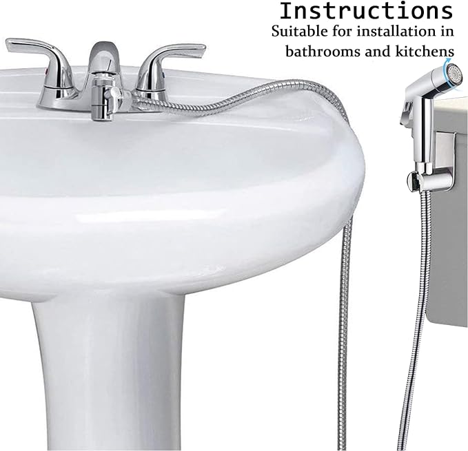 Handheld Bidet Sprayer Toilet Bathroom Douche Cloth Washing Diaper Cleaning - Image 8