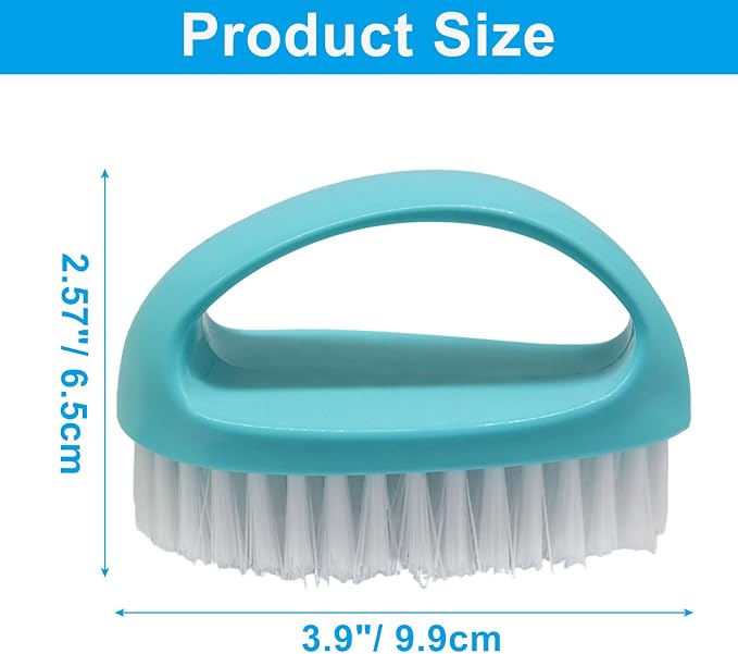 Hordion 2 Pack Hand Nail Brush, Heavy Duty Scrub Brush Nylon Stiff Bristles - Image 2