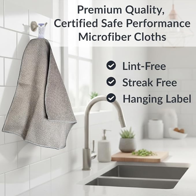Oeko-Tex Certified Microfiber Cleaning Cloths – Non-Toxic, Safe - Image 3