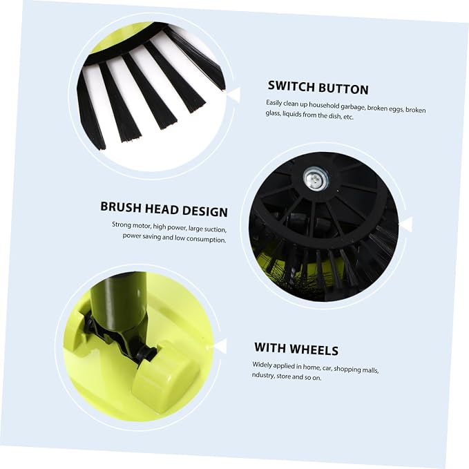 3 1 Push Vacuum Cleaners Carpet Sweepers Manual Non Electric Carpet Sweeper - Image 2