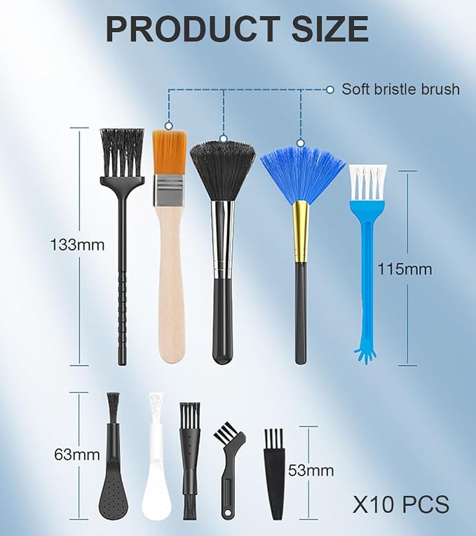Keyboard Cleaner kit, Small Nylon Anti Static Cleaning Tool Computer Keyboard - Image 3