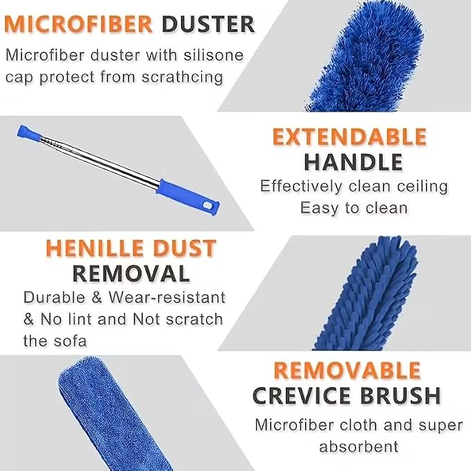Microfiber Duster, Reusable Bendable Dusters, Washable Lightweight Dusters - Image 5