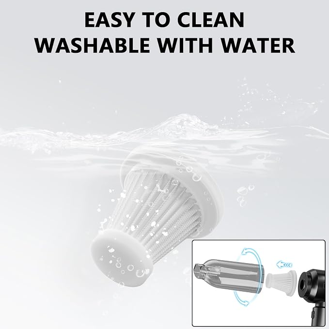Car Vacuum Cleaner, Handheld Vacuum, 20000PA High Power 4-in-1 Portable - Image 4