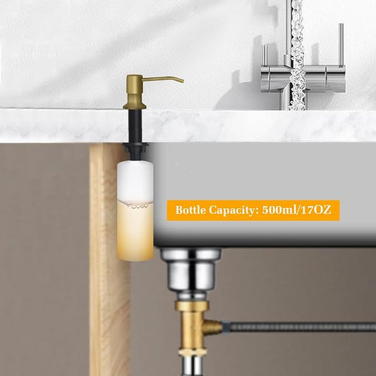 Soap Dispenser for Kitchen Sink, Built in Sink Soap Dispenser Lotion Dispenser - Image 2