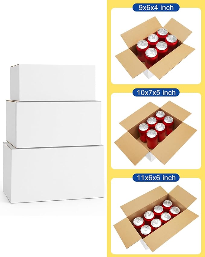 Assorted-Sizes-Shipping-Boxes-45-Pack: 9x6x4 & 10x7x5 & 11x6x6 - Image 3