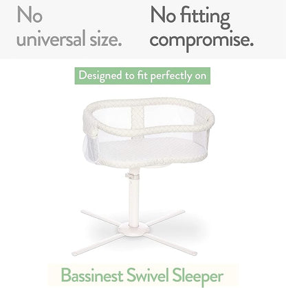 Bassinet Fitted Sheets for Halo Bassinest Swivel Sleeper Mattress – Snuggly Soft 100% Jersey Cotton – 2 Pack – Cream + Brown – 2 Pack