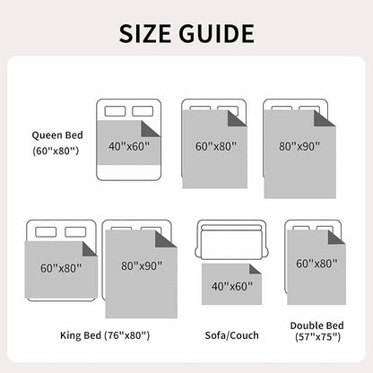 QiyI Waterproof Blanket for Bed Queen Size, Reversible Washable Pet-Friendly Flannel Throw Blanket, Leakproof Stain-Resistant Furniture Protector for Travel & Camping, 60"x80", Burgundy/Pink