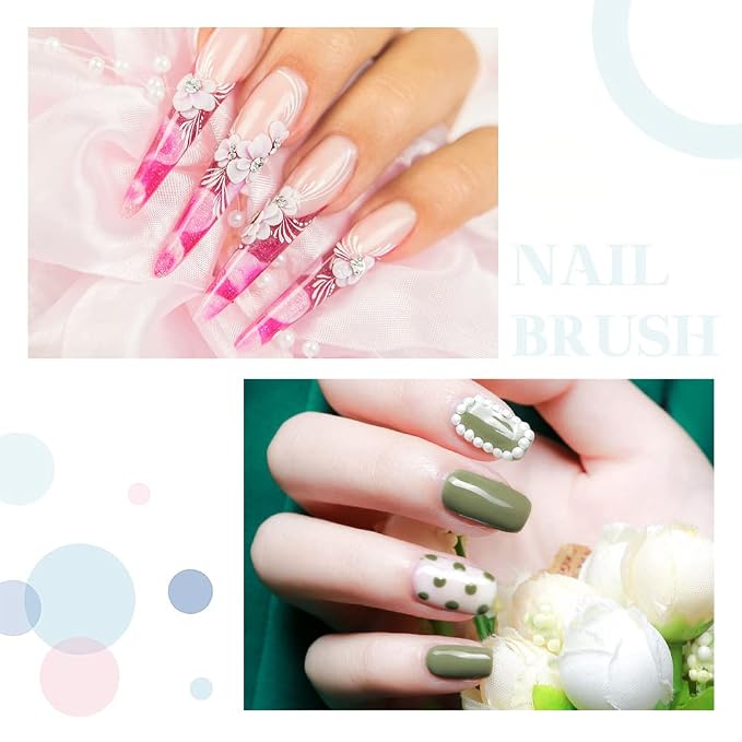 French Nail Brush, YIHUALE 2 Way French Gel Acrylic Nail Art Kolinsky Brush - Image 7