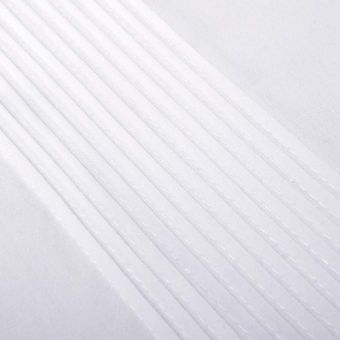 Valea Home Bed Skirt with Split Corners Durable Elegant Luxury Dust Ruffle with Pin Tucking 14 inch Tailored Drop, Full, White