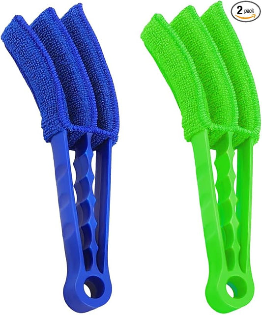 2 PCS Blind Cleaner Duster Tool, Window Venetian Hand-held 3 Arm Dusting by DXNQ