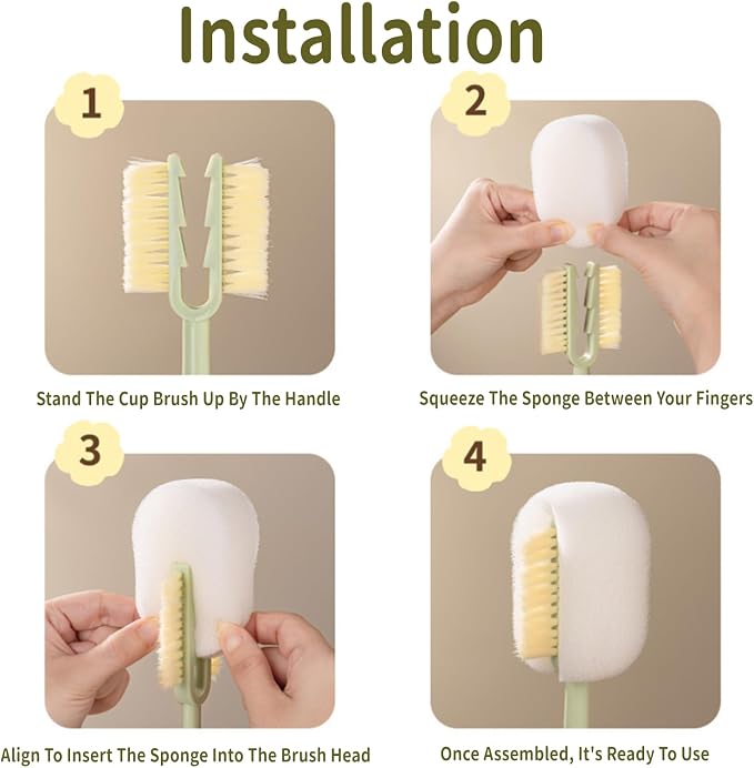 Water Bottle Cleaner Brush, 5-in-1 Bottle Brushes - Image 7