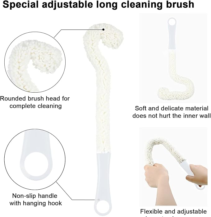 Boao 3 Pcs Wine Decanter Cleaning Brushes - Image 4