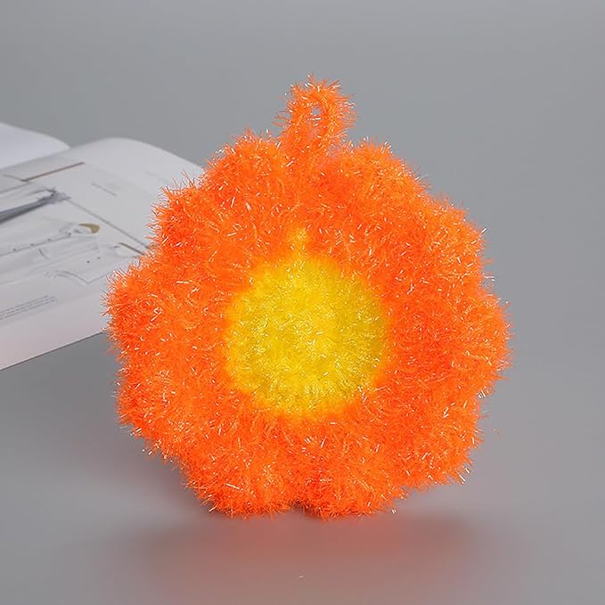 3Pcs Cute Flower Dish Scrubbers - Image 2