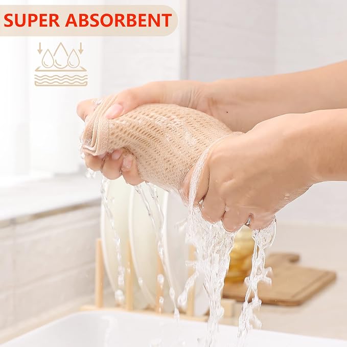 Kitinjoy 100% Cotton Waffle Weave Kitchen Hand Towels - Image 3