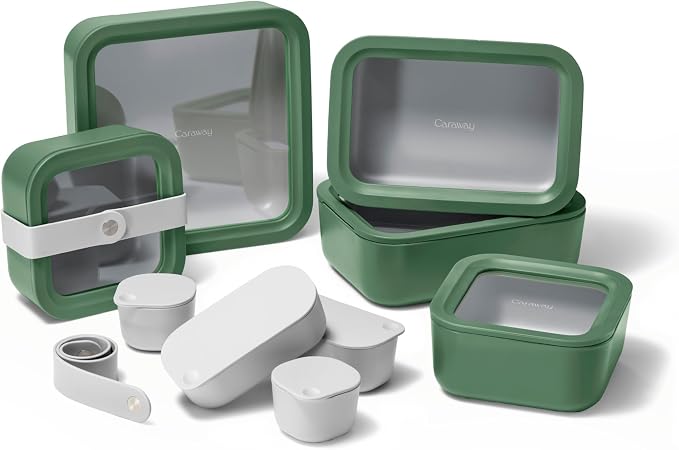 Caraway 14pc Glass Food Storage Container Set by Caraway
