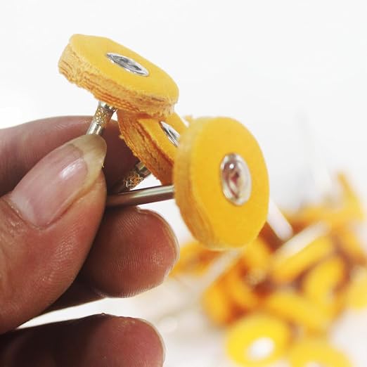 Luo ke 20 Pcs Little Buffing Wheel, 1/8 Inch Cloth Polishing Wheel - Image 3