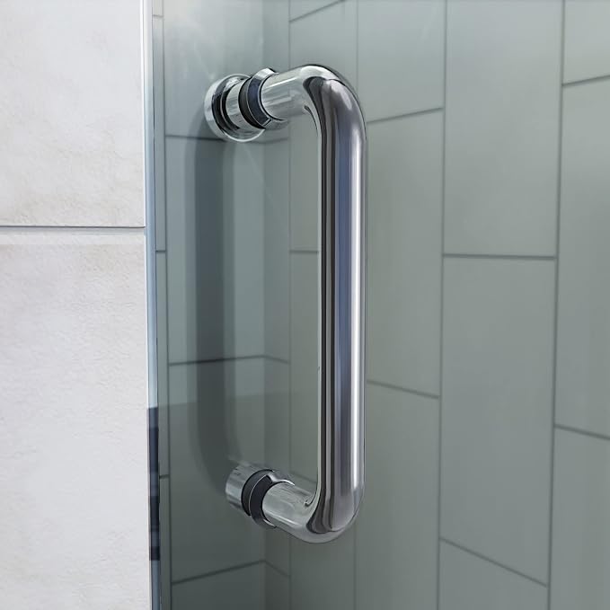 DreamLine Flex 50-54 inch W x 72 inch H Semi-Frameless Pivot Shower Door in - Image 2