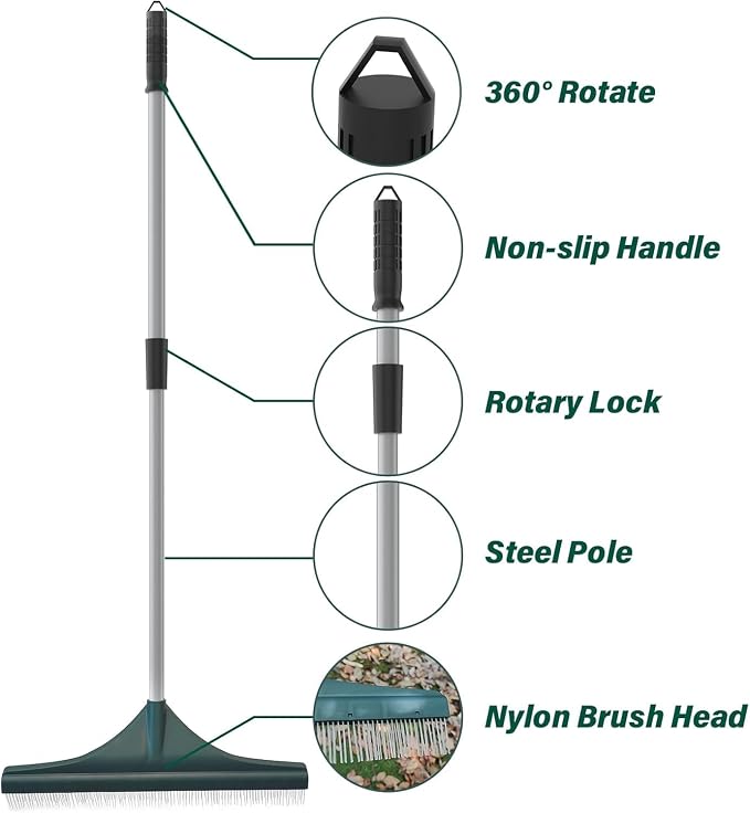 SOYUS Artificial Turf Rake Carpet Rake, Hand Rakes - Image 4