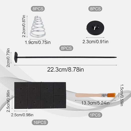 41pcs Car Fan Mounting Kit, Universal Electric Radiator Fan Mount Kit - Image 2