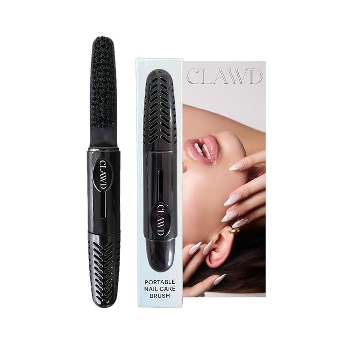 CLAWD Nail Brush for Cleaning Fingernails | Soft Bristle Portable Travel Nail - Image 9