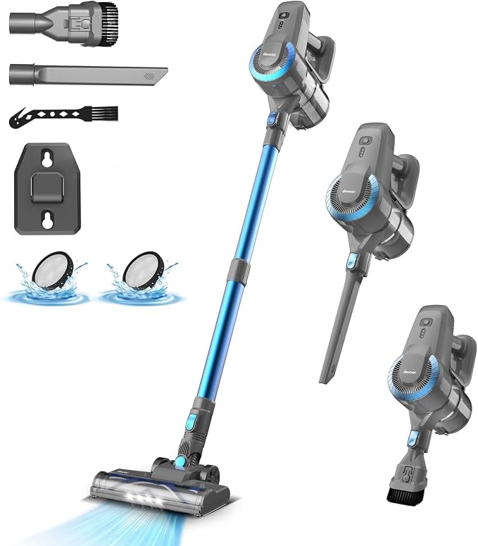 DEVOAC Cordless Vacuum Cleaner, Ultra-Lightweight Stick Vacuum, 2200mAh Battery by devoac