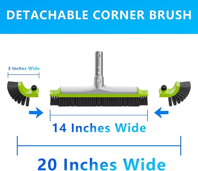 Sepetrel 20” Pool Brush Head for Cleaning Walls, Heavy Duty Inground/Above - Image 5