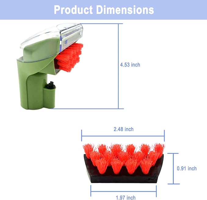 1400B Little Green 3" Tough Stain Brush Tool Replacement - Image 4