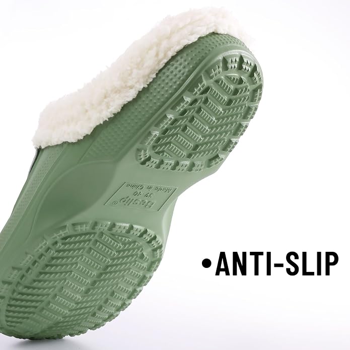 Beslip Classic Fur Lined Clogs Waterproof Winter Fuzzy Slippers - Image 5