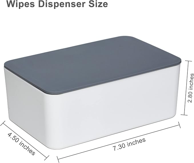 Diaper Wipes Dispenser, Tissue Storage Box Case, Wet Wipe Dispenser Holder - Image 2