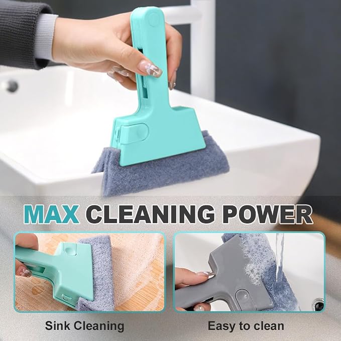 Magic Window Track Cleaner, 2024 Upgraded Window Groove Cleaning Brush Tools Set - Image 6