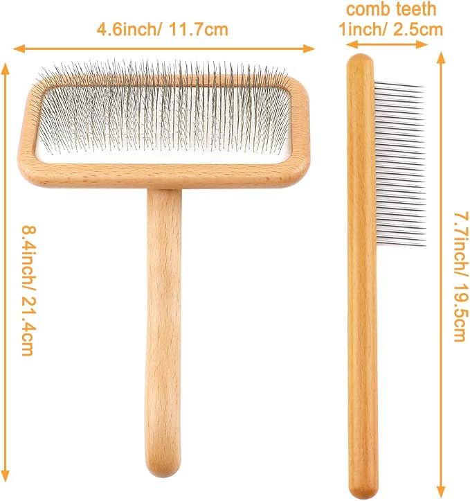 Carpet Rake Sheepskin Wool Brush and Sheepskin Brush Cleaner Comb, More Suitable - Image 2