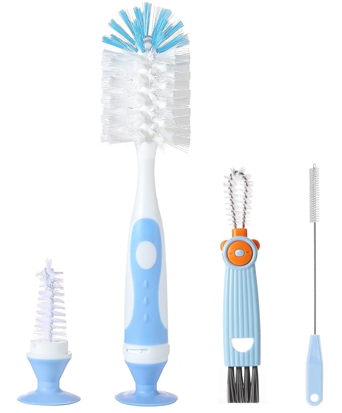 4-in-1 Baby Bottle Brush Set, Bottle Brush by ARISENODirect