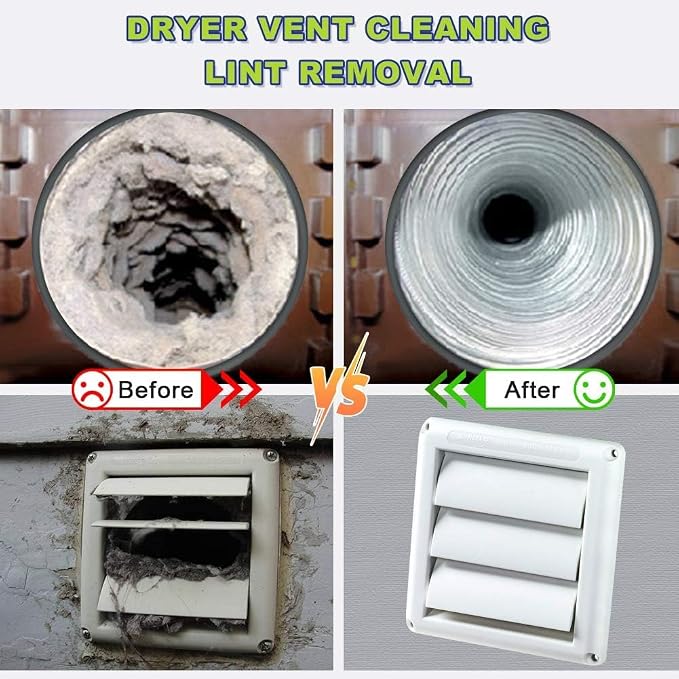 Sealegend 2 Pieces Dryer Vent Cleaner Kit Dryer Lint Vacuum Attachment - Image 7
