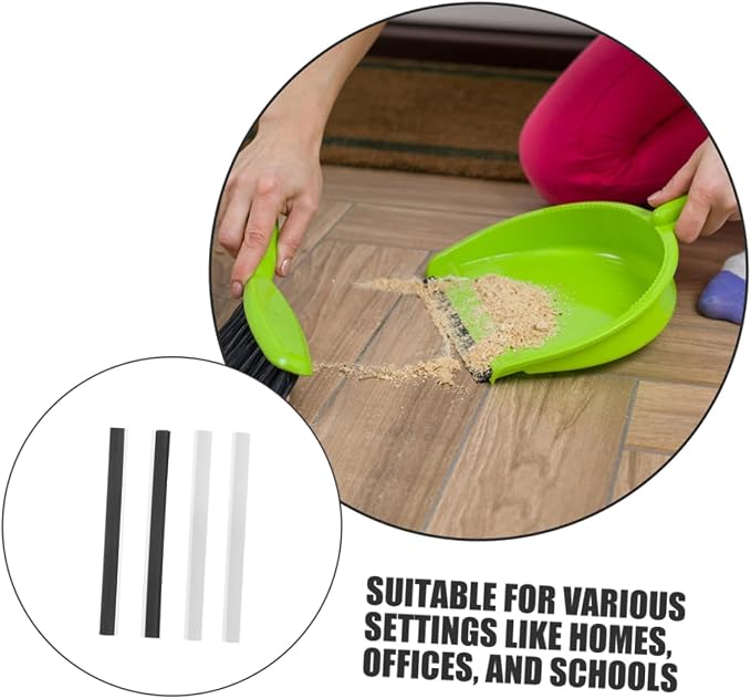 GLEAVI 4pcs Rubber Dustpan Lip Replacement Strips Flexible Rectangle Edge Seal - Image 8