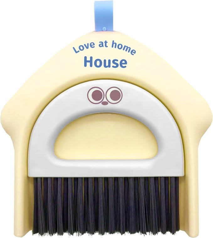 Small Dustpan and Broom Set, Mini Handheld Dust pan by BSMstonehouseholdsupplies