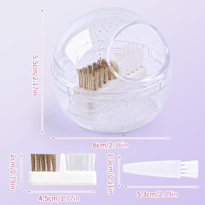 Nail Drill Bits Cleaner Brush Case Accessories, Nail Art Cleaner Tool Case - Image 7