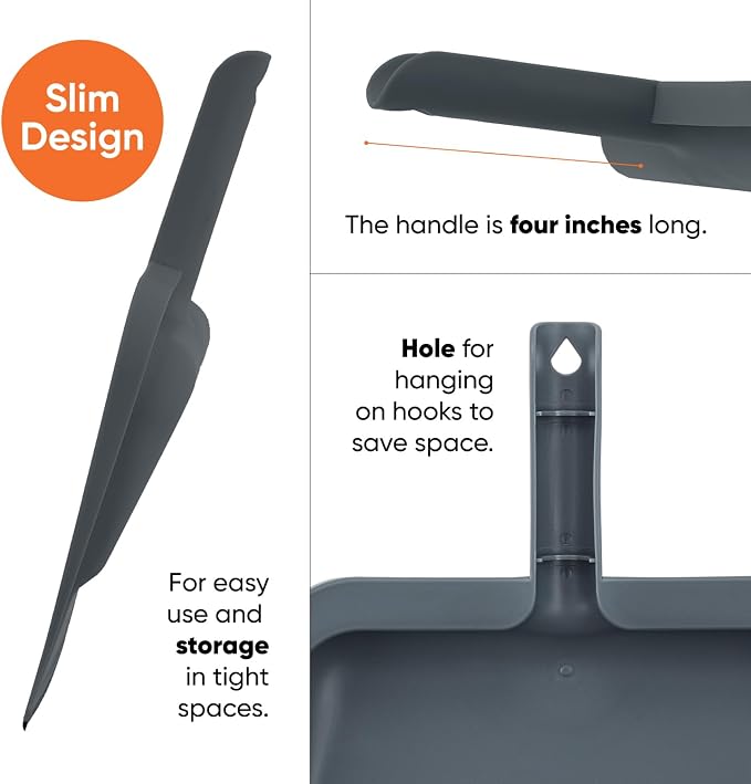 Superio Clip-On Dustpan with Rubber Lip - Image 5