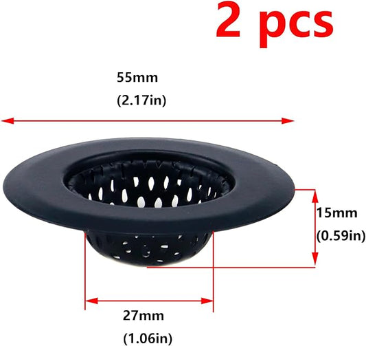 Antrader Kitchen Sink Strainer, 2.17" Top / 1.18" Basket, Stainless Steel Sink - Image 2