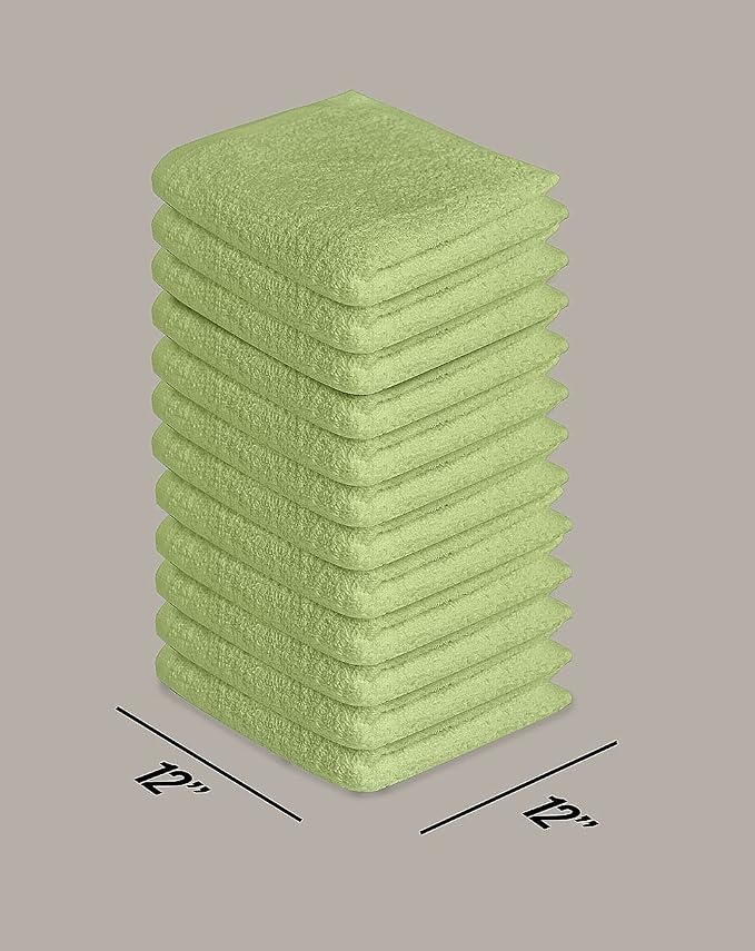 Softolle 100% Cotton Washcloths 60 Pack Soft, Highly Absorbent Washcloth - Image 2