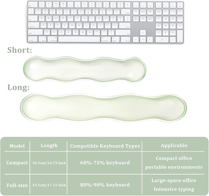 Ergonomic Gel Keyboard and Mouse Wrist Rest Set – 17.12inch Longer Wrist Rest - Image 3