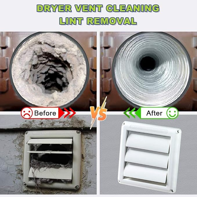 Sealegend 2 Pieces Dryer Vent Cleaner Kit, Dryer Lint Vacuum Attachment - Image 8
