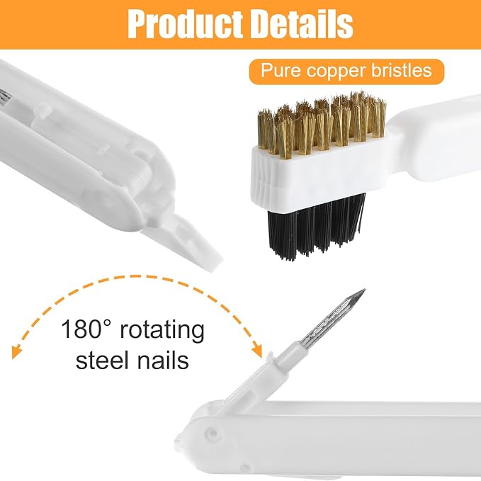 2Pcs Kitchen Stove Cleaning Brush, Bent Cooktop Scraper, Gas Stove Cleaning - Image 3