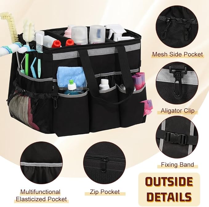 Rolling Cleaning Caddy, Cleaning Supplies Organizer - Image 5