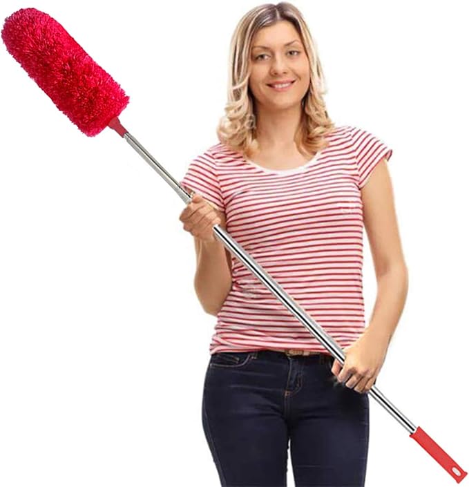 DELUX Microfiber Feather Duster Extendable Cobweb Duster by DELUX