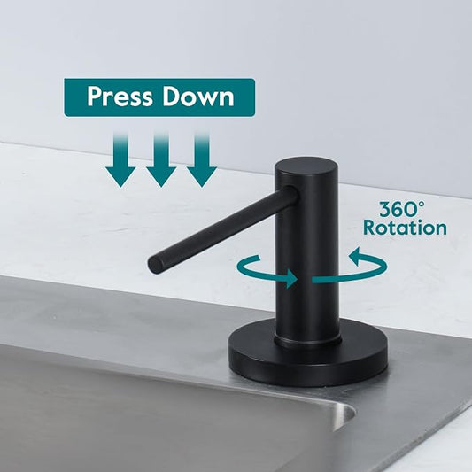 Gappo Upgraded Matte Black Soap Dispenser - Image 2