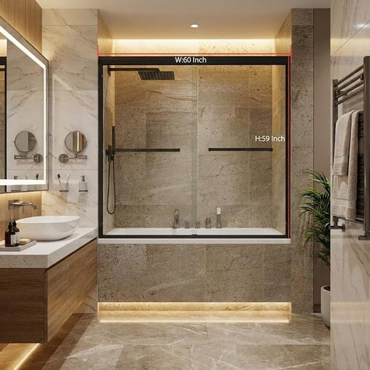 Bathtub Shower Door, 6mm SGCC Tempered Glass - Image 2