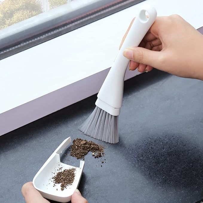 2 Pack Mini Brush and Dustpan Set Conveniently Dust Clean Portable - Image 5