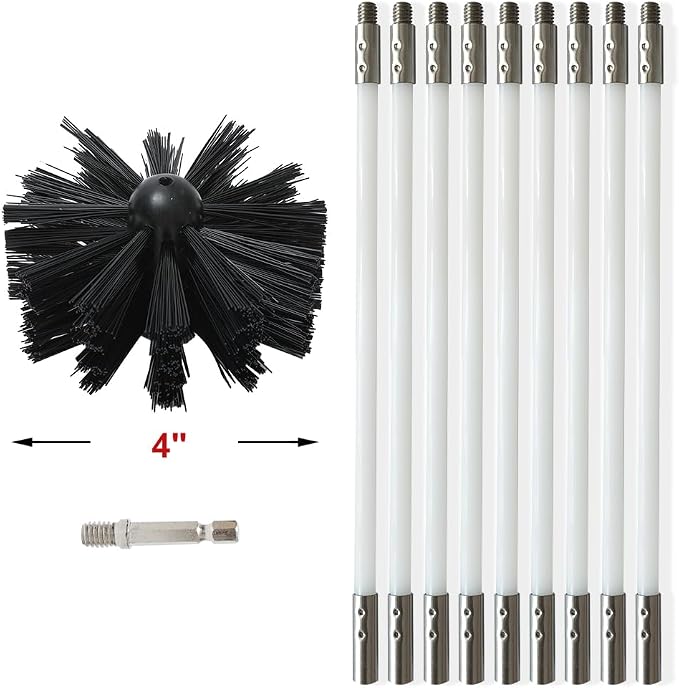 Particle Furnace Cleaning Brush, 100/150mm Brush, Chimney Brush, Dryer Vent - Image 8