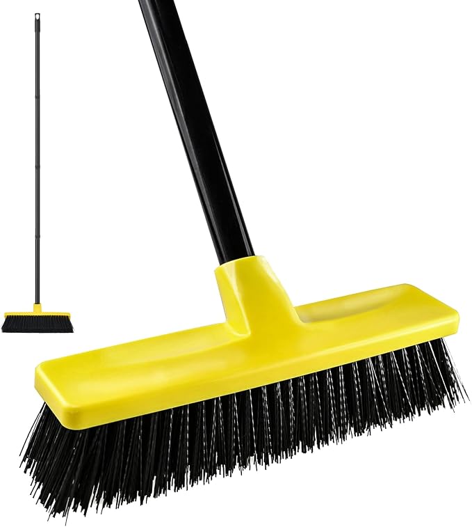 Push Broom Outdoor Indoor Broom 12" Wide by TreeLen